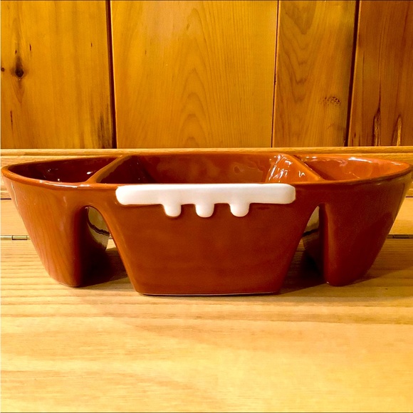 Rae Dunn Ceramic Sectional Chips & Dip Tray - Picture 3 of 3